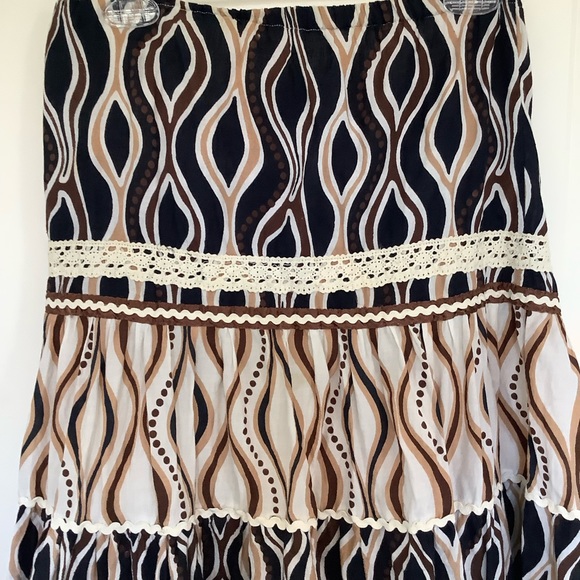 Dimri 100% Cotton Multi-Colored Lined Boho Skirt Womens Small - Picture 2 of 8